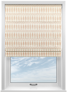 Nazca, Rose Gold - Twist&Fit Roman Blind